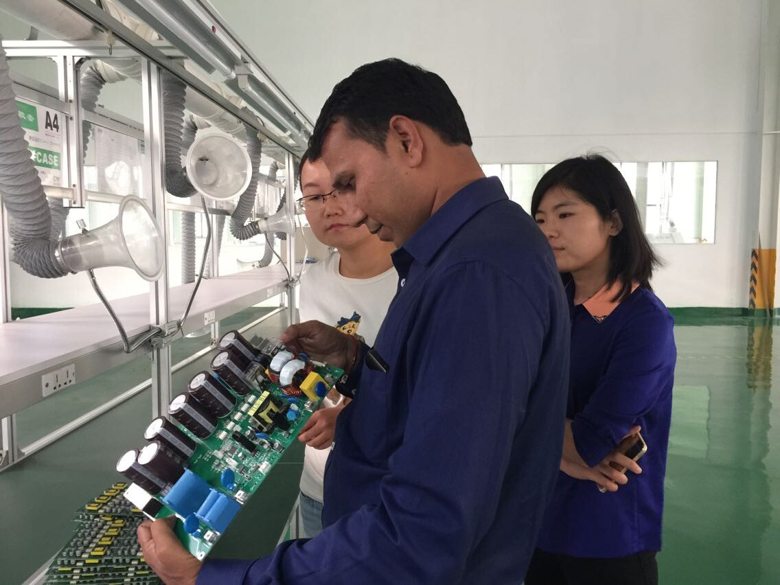 Welcome Nitin visit Grandsolar-Grandglow New Energy Technology Co. , Ltd.